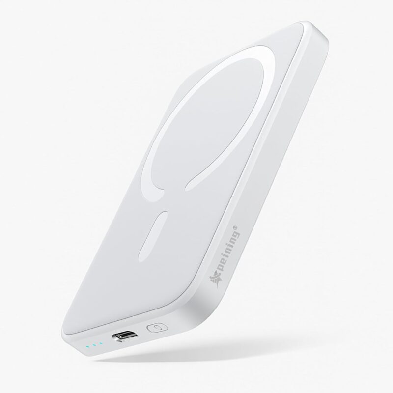 Power Bank 10.000 mAh, Carregador Portátil Turbo por Indução Carregamento Rápido Compatível com Iphone, Bateria Externa Compacta Magnética Premium Peining - Imagem 8