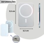 Carregador Power Bank Portatil Indução Para Apple iPhone - Imagem 2