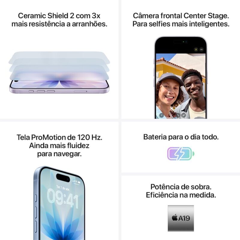 Apple iPhone 17 (256 GB) - Lavanda - Imagem 5