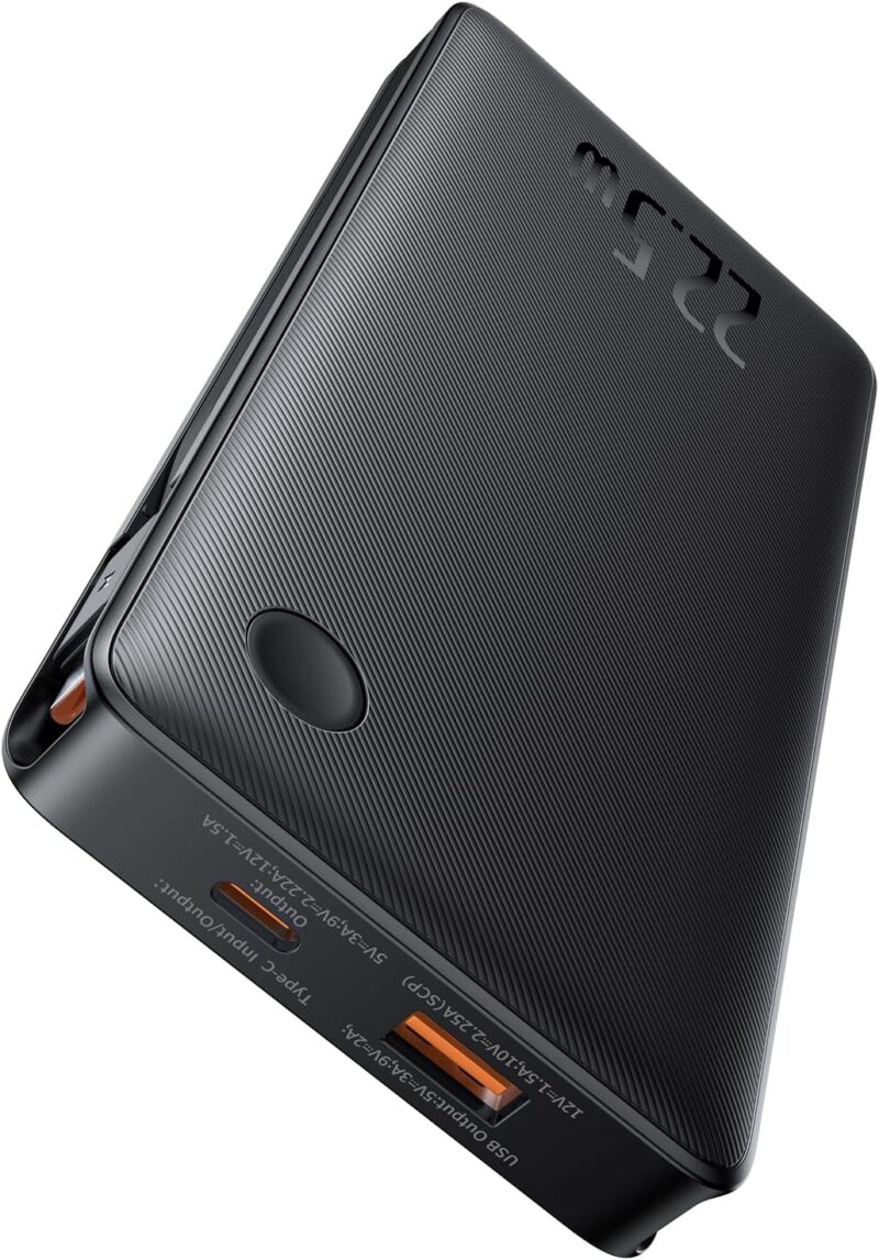 Carregador Portátil Baseus Digital Display Power Bank carregamento rápido 15W/20W/22.5W (Branco 22.5W, Milliamp Hours, 10000) - Imagem 8