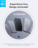 Anker MagGo Power Bank, Bateria Magnética Ultra Fina de 10.000mAh, Certificação Qi2, Portátil, Carregador MagSafe Compatível de 15W Ultra Rápido, Design Ergonômico, para iPhone 12-iPhone 17, Preto - Imagem 2