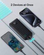 Carregador Portátil Baseus Digital Display Power Bank carregamento rápido 15W/20W/22.5W (Branco 22.5W, Milliamp Hours, 10000) - Imagem 17