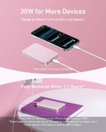 Anker MagGo Power Bank, Bateria Magnética Ultra Fina de 10.000mAh, Certificação Qi2, Portátil, Carregador MagSafe Compatível de 15W Ultra Rápido, Design Ergonômico, para iPhone 12-iPhone 17, Preto - Imagem 20