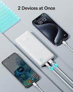 Carregador Portátil Baseus Digital Display Power Bank carregamento rápido 15W/20W/22.5W (Branco 22.5W, Milliamp Hours, 10000) - Imagem 24
