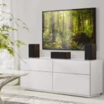 Klipsch Reference Premiere RP-500M II Bookshelf Speaker Pair with Larger 90° x 90° Hybrid Tractrix® Horn, 1” Tweeter, 5.25” Cerametallic Woofers for Room-Filling Home Theater Sound in Walnut - Imagem 7