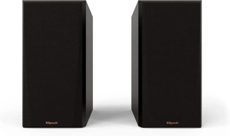 Klipsch Reference Premiere RP-500M II Bookshelf Speaker Pair with Larger 90° x 90° Hybrid Tractrix® Horn, 1” Tweeter, 5.25” Cerametallic Woofers for Room-Filling Home Theater Sound in Walnut - Imagem 10