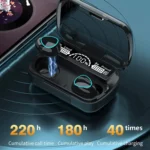 Wireless Earbuds,Bluetooth Headphones 132Hr Playtime Sports Ear Buds with Digital Display Charging Case, IPX7 Waterproof Headset with Microphone Cordless Earphone for iPhone Andriod TV - Imagem 3