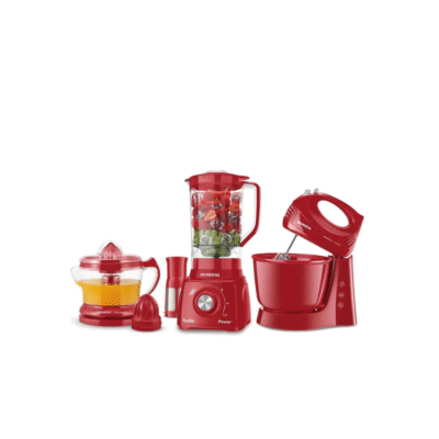 Kit Mondial Liquidificador + Batedeira + Espremedor Vermelho