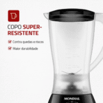 Liquidificador Mondial Easy Power L-550 2 Velocidades 550W - Imagem 5