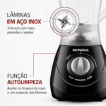 Liquidificador Mondial Easy Power L-550 2 Velocidades 550W - Imagem 6