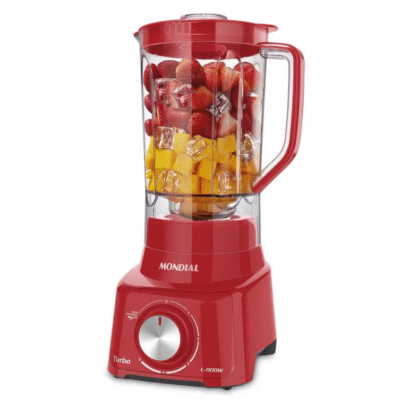 Liquidificador Mondial Turbo L-900 FR Copo Com Filtro 05 Velocidades 900W