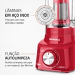 Liquidificador Mondial Turbo L-900 FR Copo Com Filtro 05 Velocidades 900W - Imagem 3