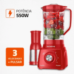 Liquidificador Mondial Turbo Power L-99-FR 3 Velocidades 550W - Imagem 7