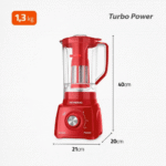 Liquidificador Mondial Turbo Power L-99-FR 3 Velocidades 550W - Imagem 8