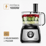 Multiprocessador Mondial Turbo Chef 7 em 1 MPN-01-BE 2 Velocidades 1000W - Imagem 7