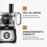 Multiprocessador Mondial Turbo Chef 7 em 1 MPN-01-BE 2 Velocidades 1000W - Imagem 3