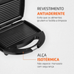 Sanduicheira/Grill Mondial Ultra S-13 750W - Imagem 4