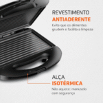 Sanduicheira/Grill Mondial S-20 750W - Imagem 4