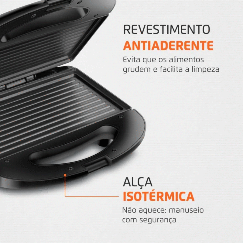 Sanduicheira/Grill Mondial S-20 750W - Imagem 4