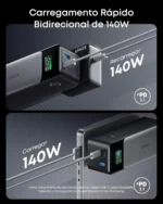 Anker 737 Gen 2 Power Bank, 24000mAh, Carregador Portátil para Laptop, 3-Portas 140W, Display Digital Inteligente, Compatível com iPhone, Vision Pro, Samsung, MacBook, Dell, AirPods e muito mais,Preto - Imagem 5