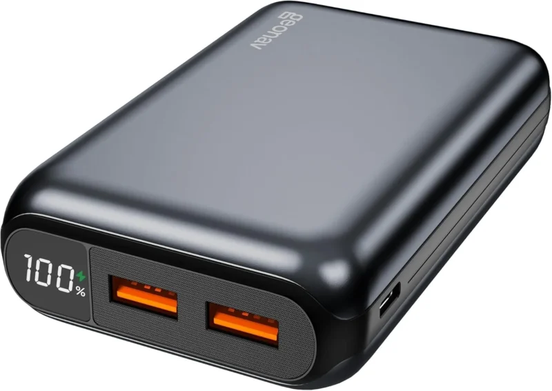Geonav Power Bank, Carregador Portátil Universal 20.000mAh, USB-A (até 18W) + USB-C (até 20W), Compacto, Carregamento Rápido, Pass Through, Led Indicador de Bateria, PB20K20WSG, Cinza espacial - Imagem 2